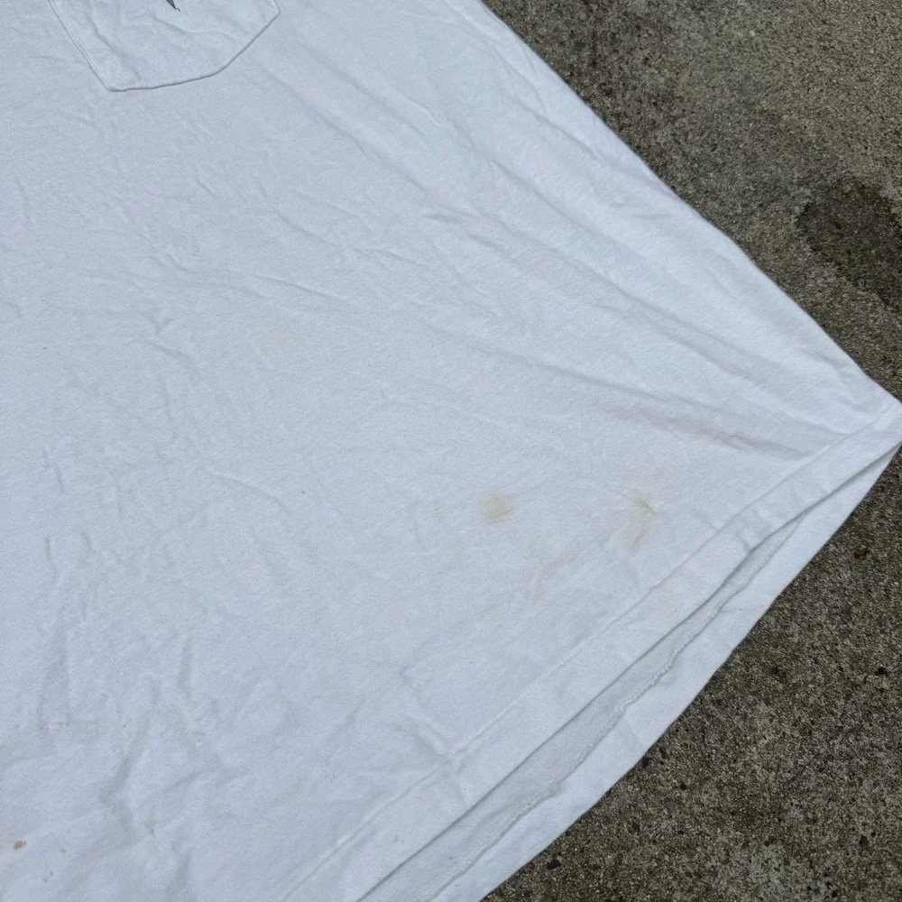 Vintage 80s 90s Banana Republic Pocket Tee Shirt Single Stitch Large Made in USA
